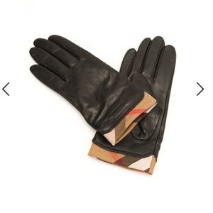 Women's jenny-House Check Tech Leather Gloves